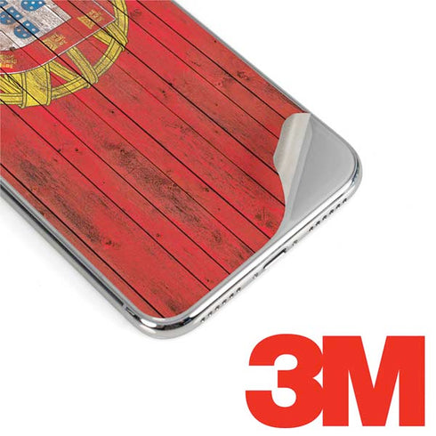 Portuguese Flag Dark Wood iPhone 11 Pro Max Skin